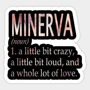 Minerva Girl Name Definition Sticker